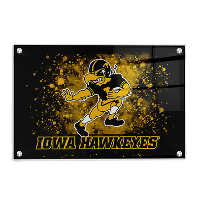 Iowa Hawkeyes - Old School Herkey's Iowa Hawkeyes - College Wall Art #Acrylic