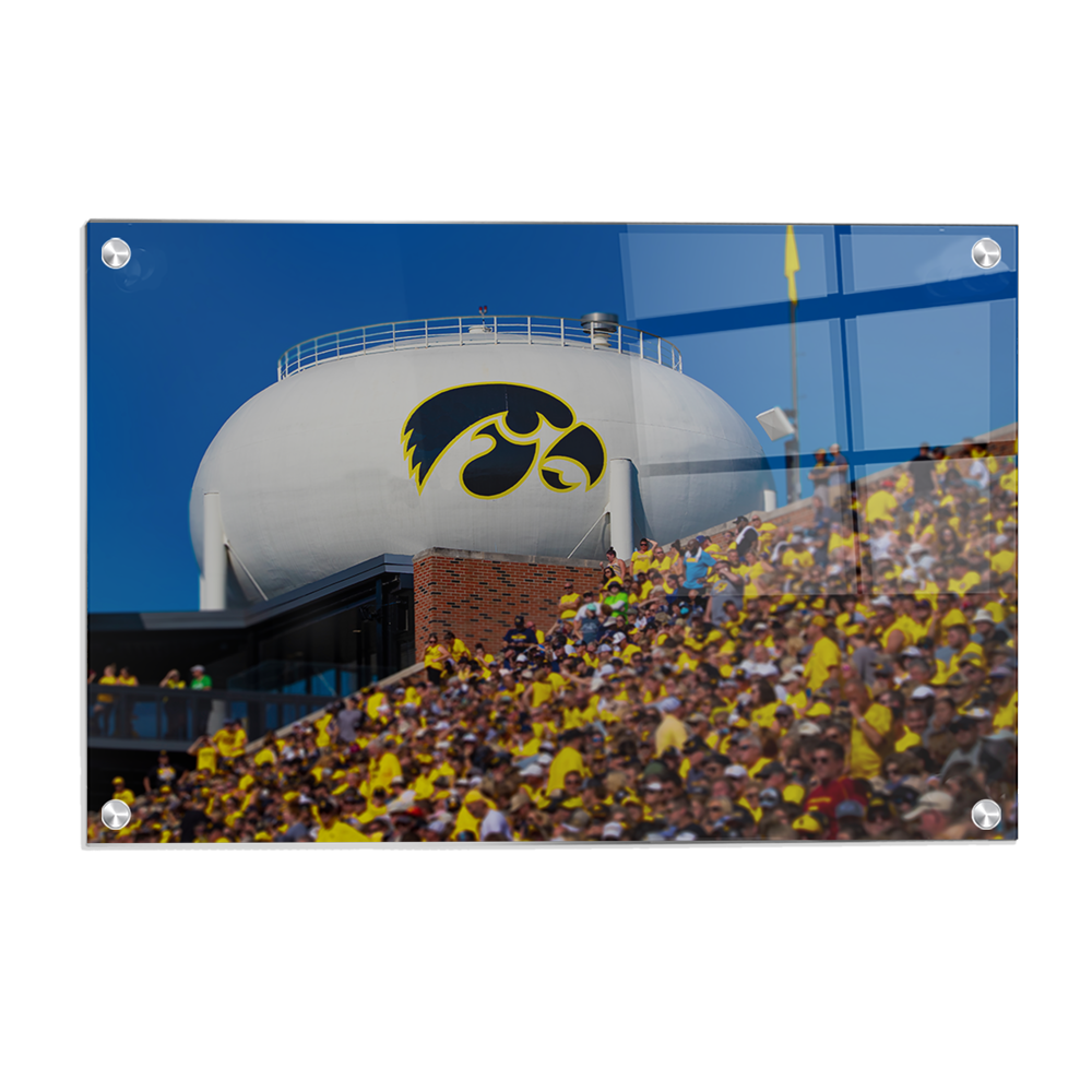 Iowa Hawkeyes - Hawkeye Water Tower - College Wall Art #Canvas