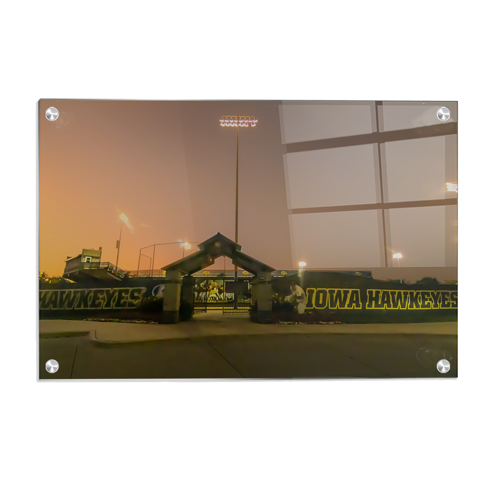 Iowa Hawkeyes - Duane Banks Field Sunset - College Wall Art #Canvas