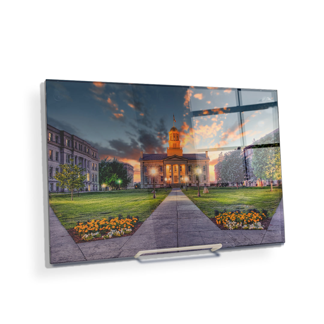 Iowa Hawkeyes- Pentacrest Sunset - College Wall Art #Canvas