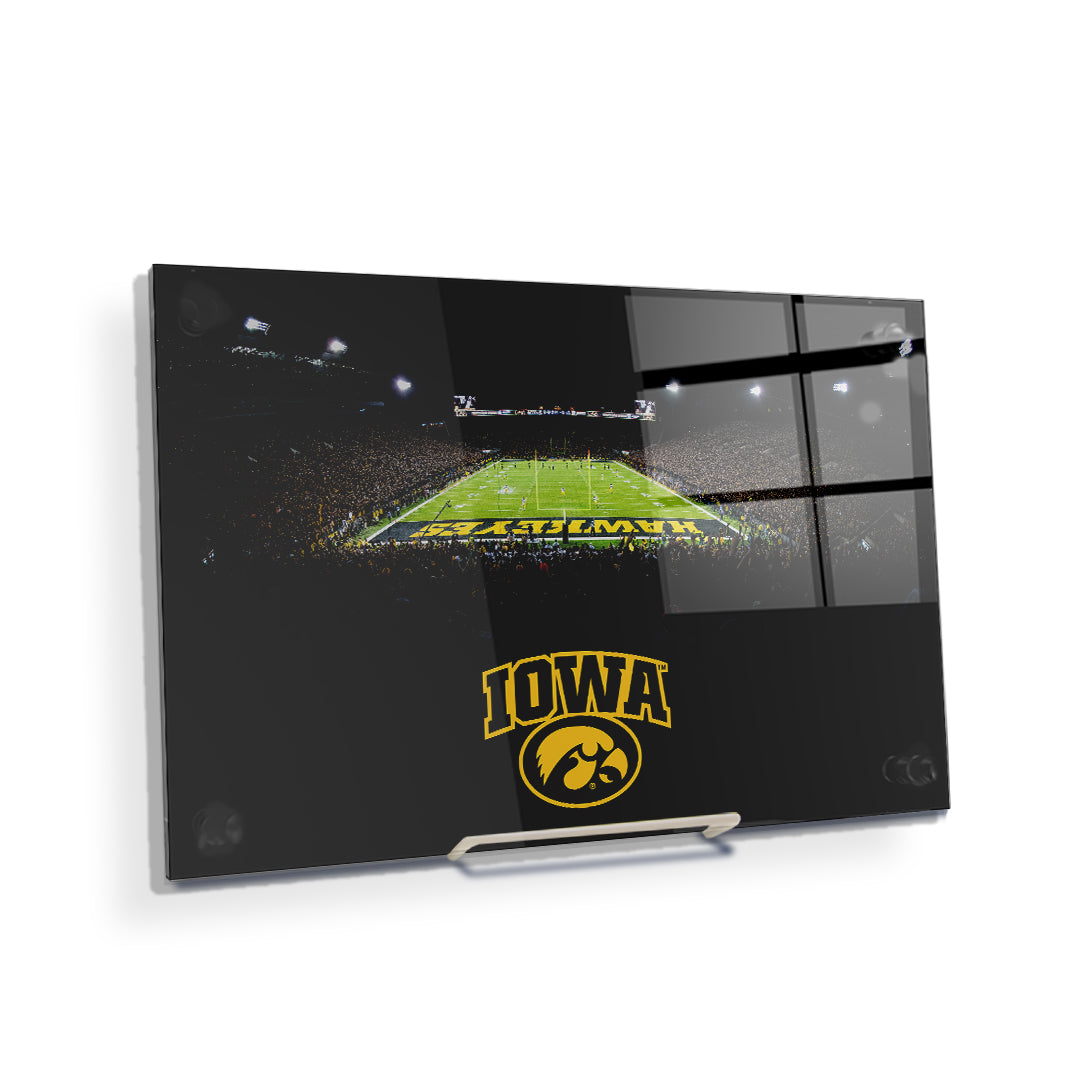 Iowa Hawkeyes - Iowa Black Out - College Wall Art #Canvas