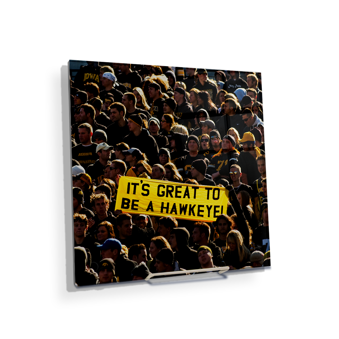 Iowa Hawkeyes - Its Great to be a Hawkeye - College Wall Art #Canvas