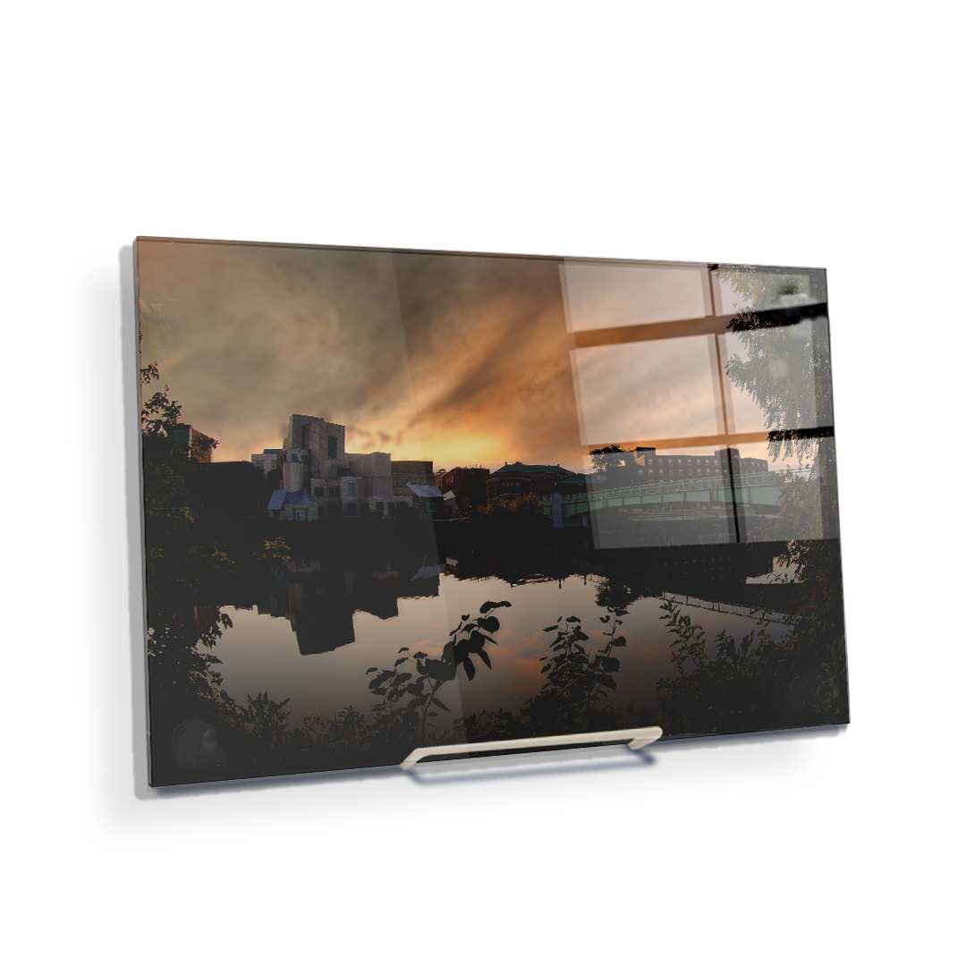 Iowa Hawkeyes - Sunrise on the Iowa River - College Wall Art #Canvas