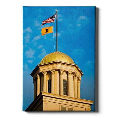 Iowa Hawkeyes - The Gold Dome - College Wall Art #Canvas