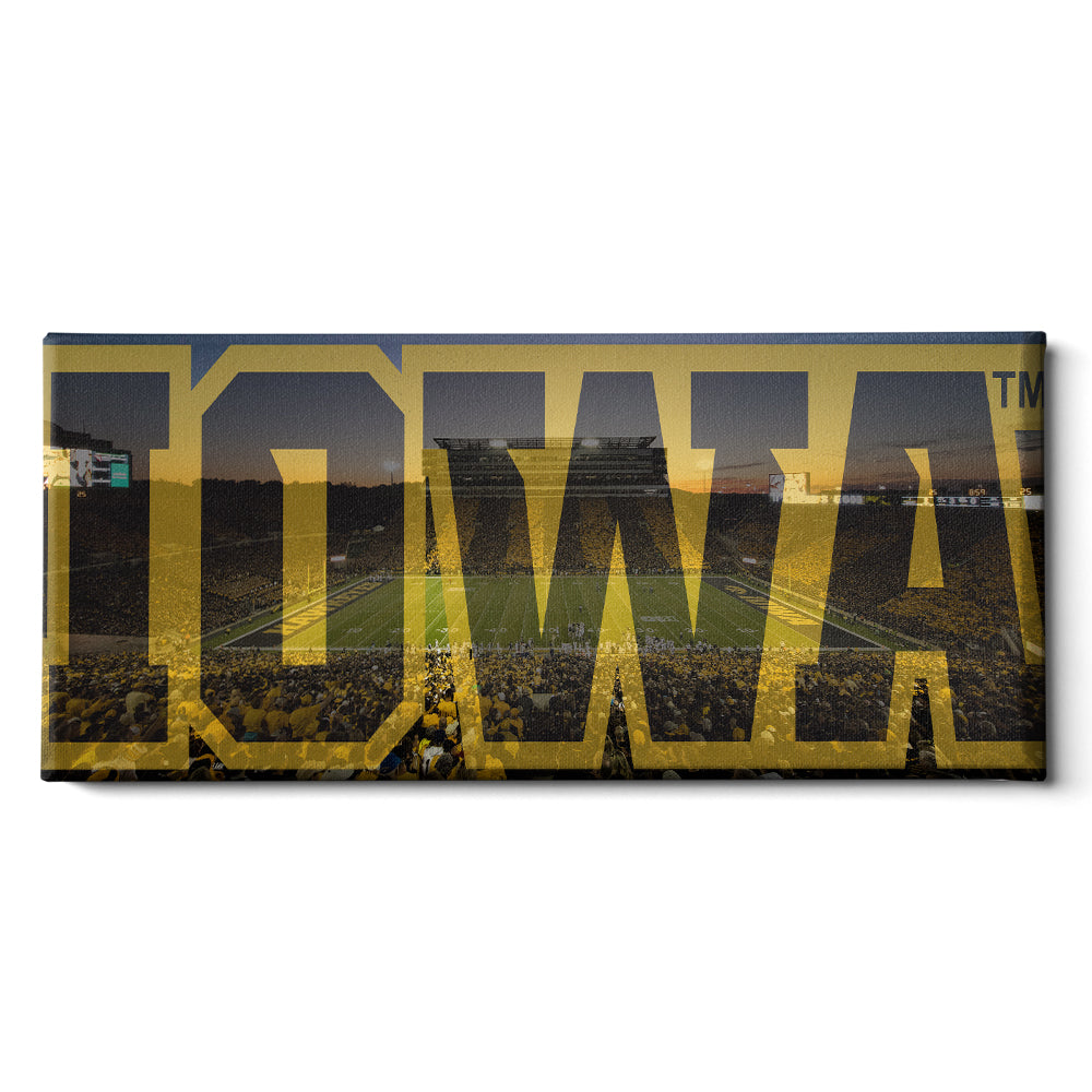 Iowa Hawkeyes - Iowa Pano - College Wall Art #Canvas