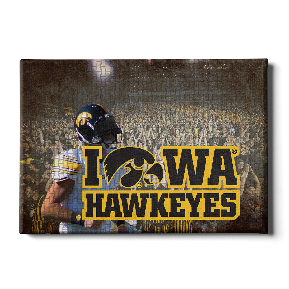 Iowa Hawkeyes - Iowa Hawkeyes football - College Wall Art #Canvas