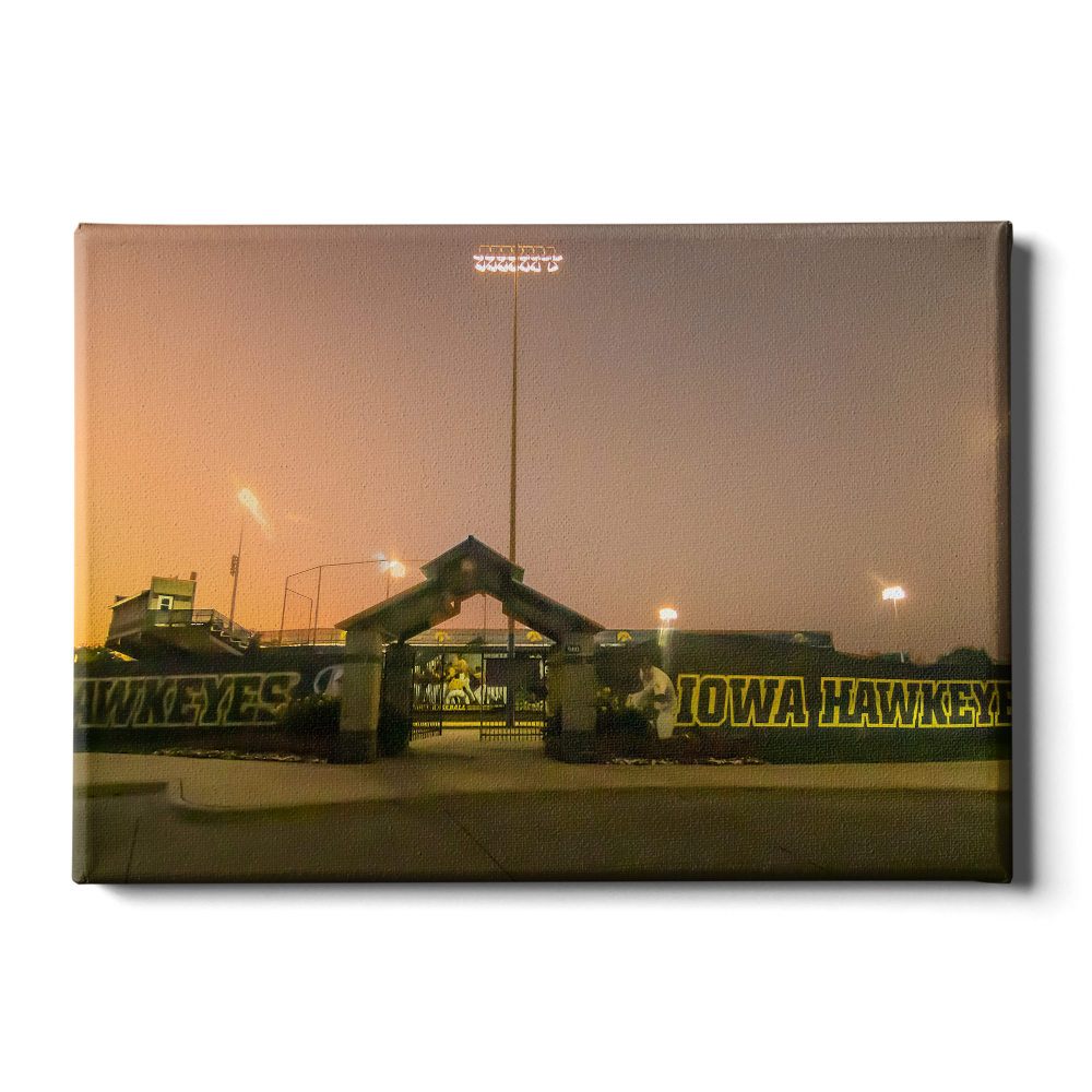 Iowa Hawkeyes - Duane Banks Field Sunset - College Wall Art #Canvas
