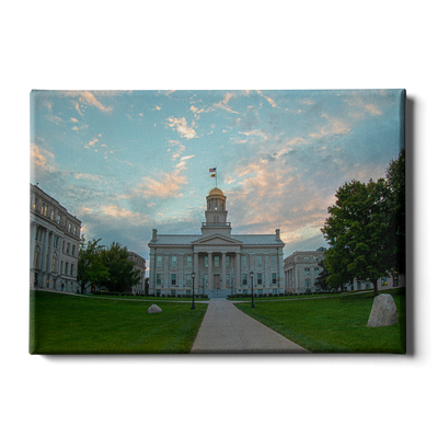 Iowa Hawkeyes - The Old Capitol - College Wall Art #Canvas