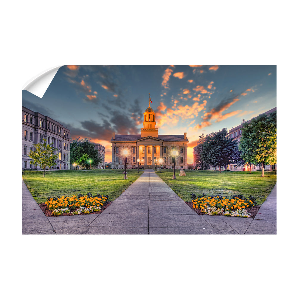 Iowa Hawkeyes- Pentacrest Sunset - College Wall Art #Canvas