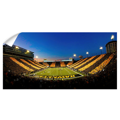 Iowa Hawkeyes - Hawkey's Stripe Out Pano - College Wall Art #Wall Decal