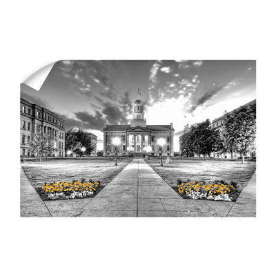 Iowa Hawkeyes - Pentacrest Black and Gold - College Wall Art #Wall Decal