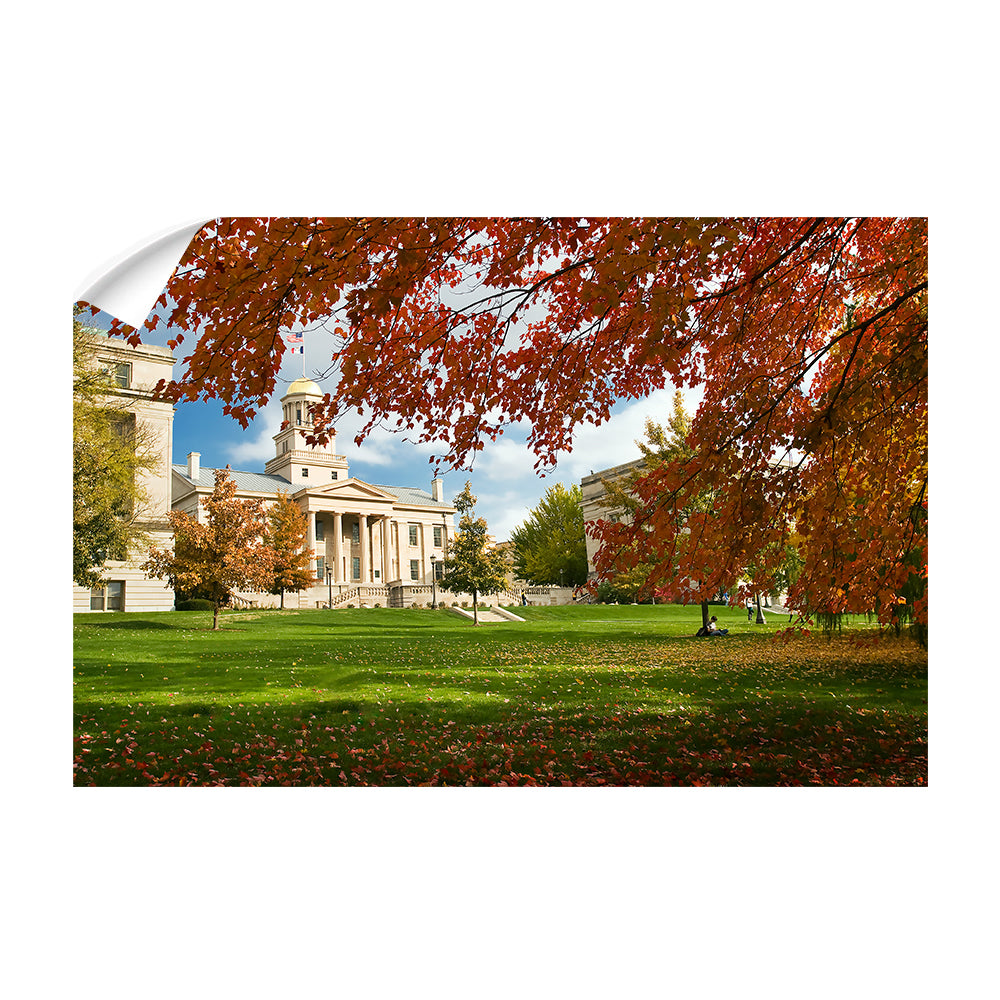 Iowa Hawkeyes - Fall Campus - College Wall Art #Canvas