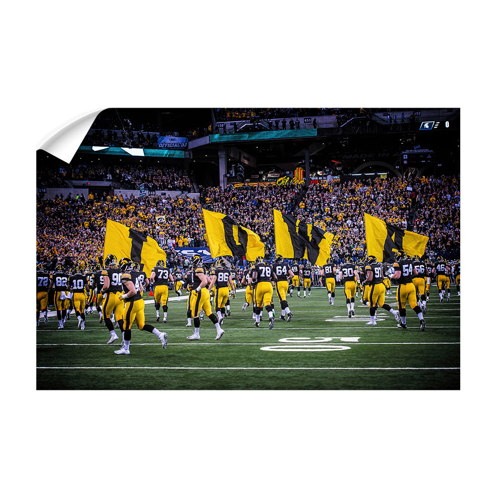 Iowa Hawkeyes - Iowa on the Field - College Wall Art #Canvas