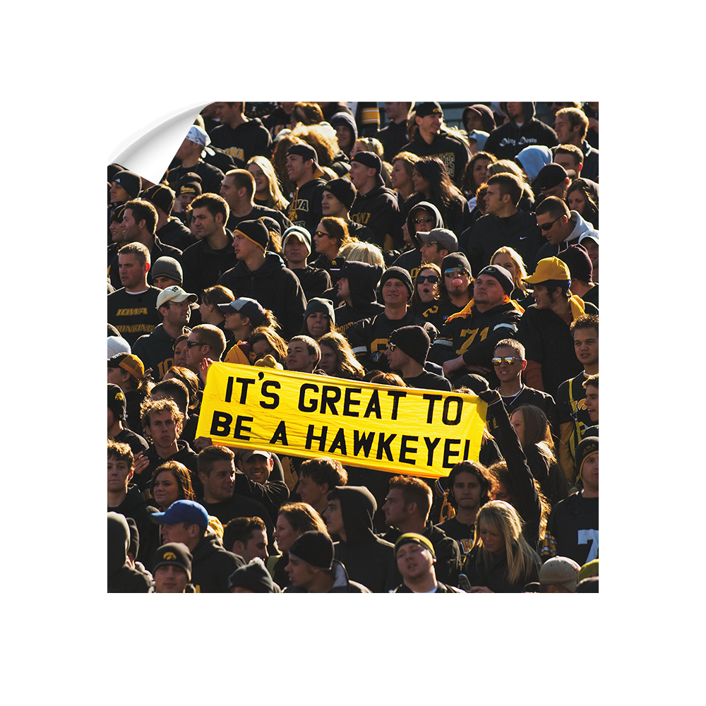 Iowa Hawkeyes - Its Great to be a Hawkeye - College Wall Art #Canvas