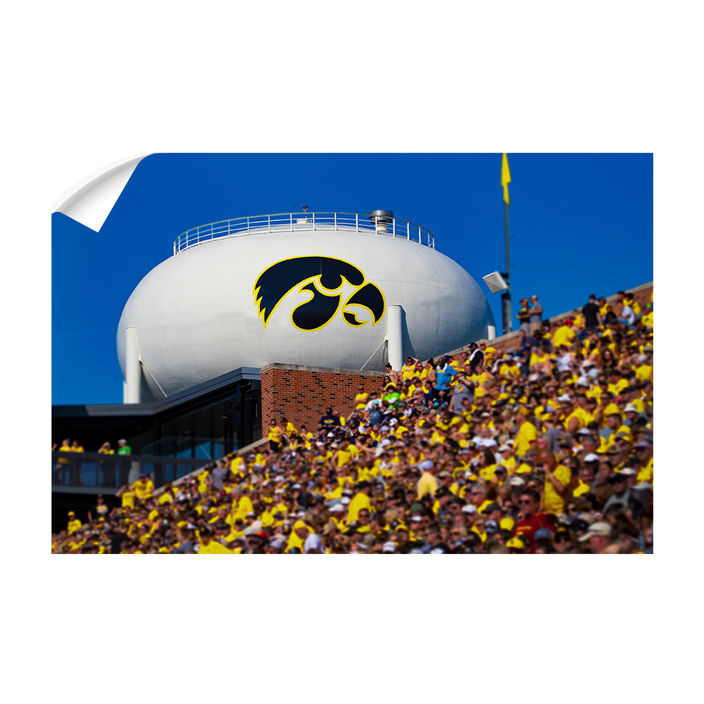 Iowa Hawkeyes - Hawkeye Water Tower - College Wall Art #Canvas