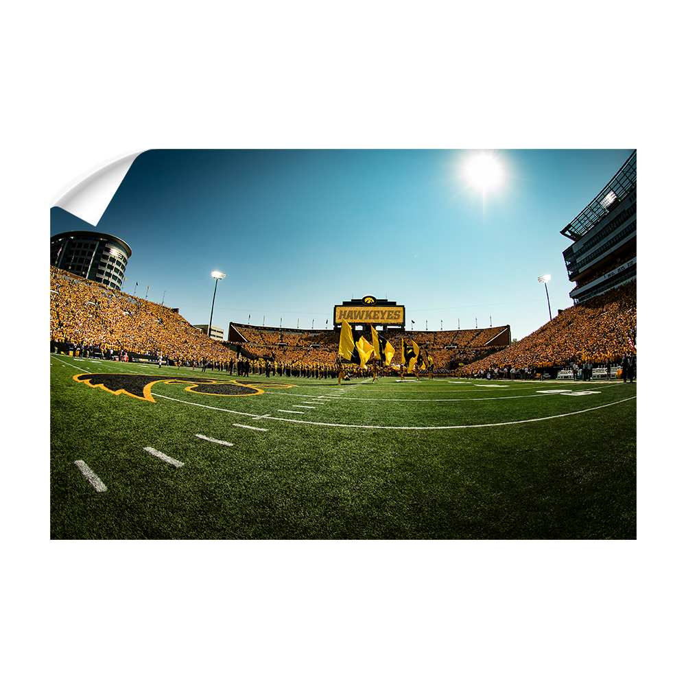 Iowa Hawkeyes - Hawkeyes Gold Game - College Wall Art #Canvas