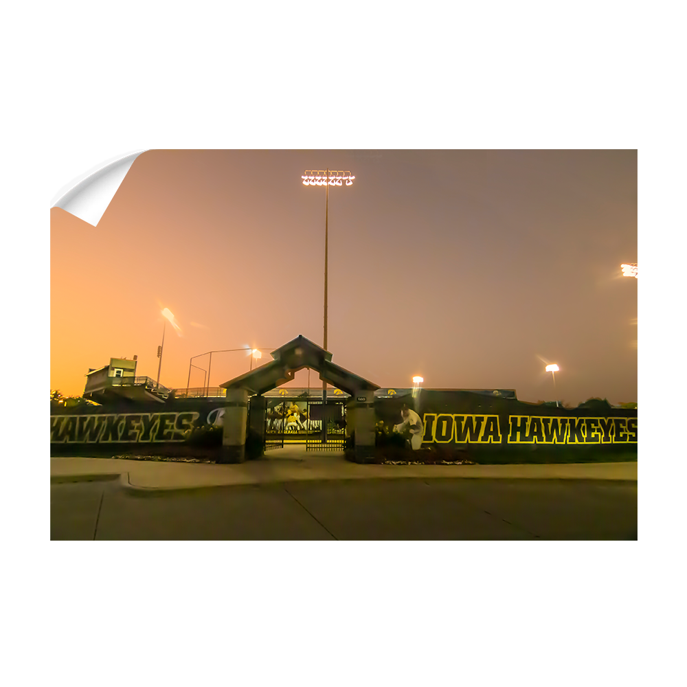 Iowa Hawkeyes - Duane Banks Field Sunset - College Wall Art #Canvas