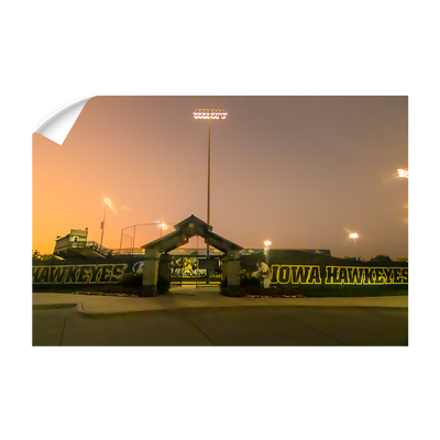 Iowa Hawkeyes - Duane Banks Field Sunset - College Wall Art #Wall Decal
