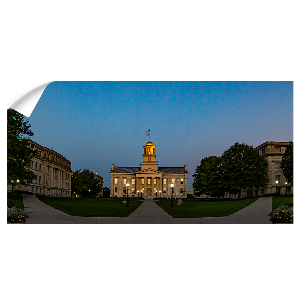 Iowa Hawkeyes - Old Capitol Sunrise - College Wall Art #Canvas