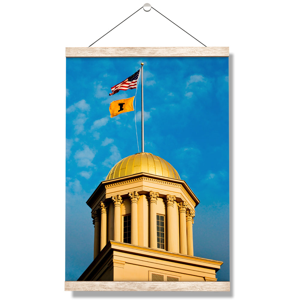 Iowa Hawkeyes - The Gold Dome - College Wall Art #Canvas