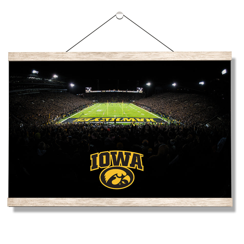 Iowa Hawkeyes - Iowa Black Out - College Wall Art #Canvas
