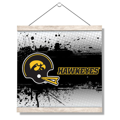 Iowa Hawkeyes - Iowa Black Helmet Hawkeyes - College Wall Art #Hanging Decal