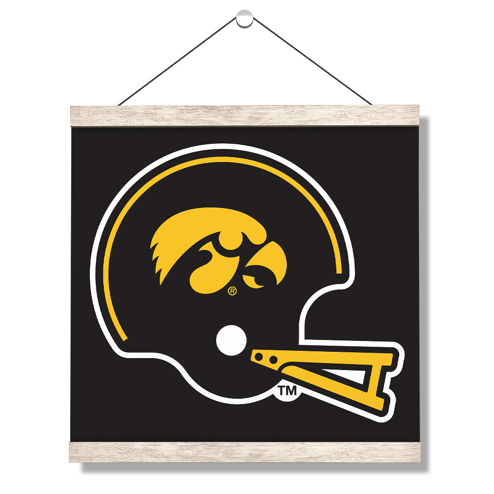 Iowa Hawkeyes - Iowa Helmet - College Wall Art #Canvas