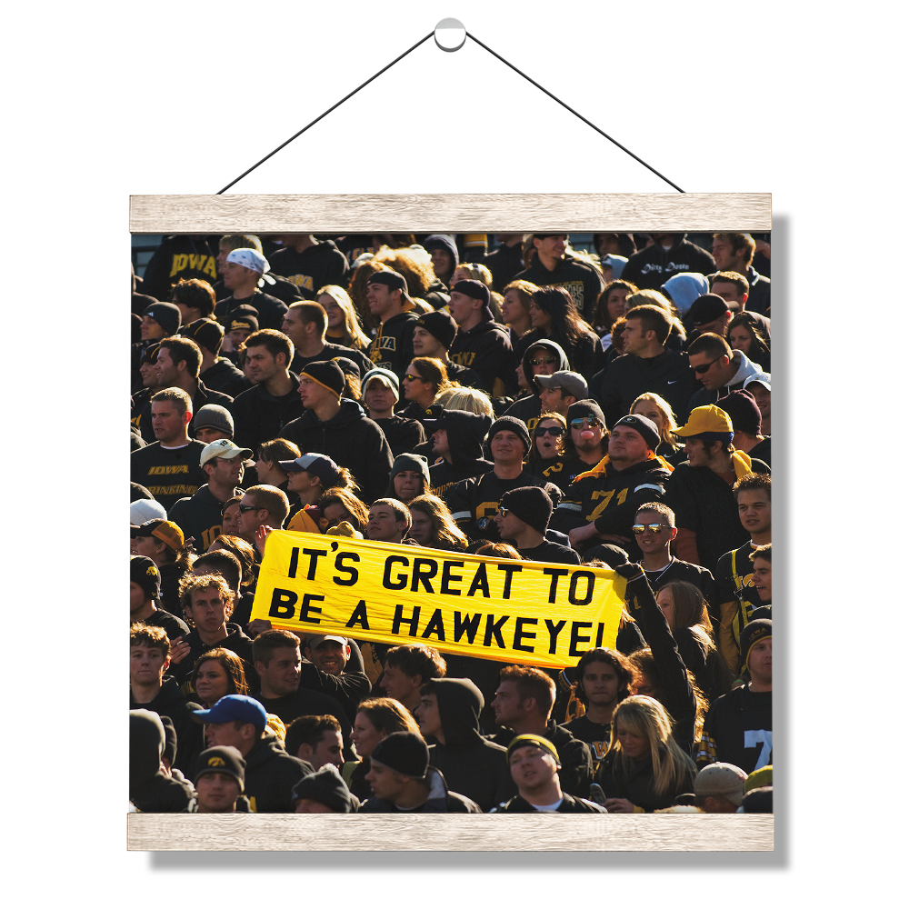 Iowa Hawkeyes - Its Great to be a Hawkeye - College Wall Art #Canvas