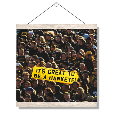 Iowa Hawkeyes - Its Great to be a Hawkeye - College Wall Art #Hanging Canvas