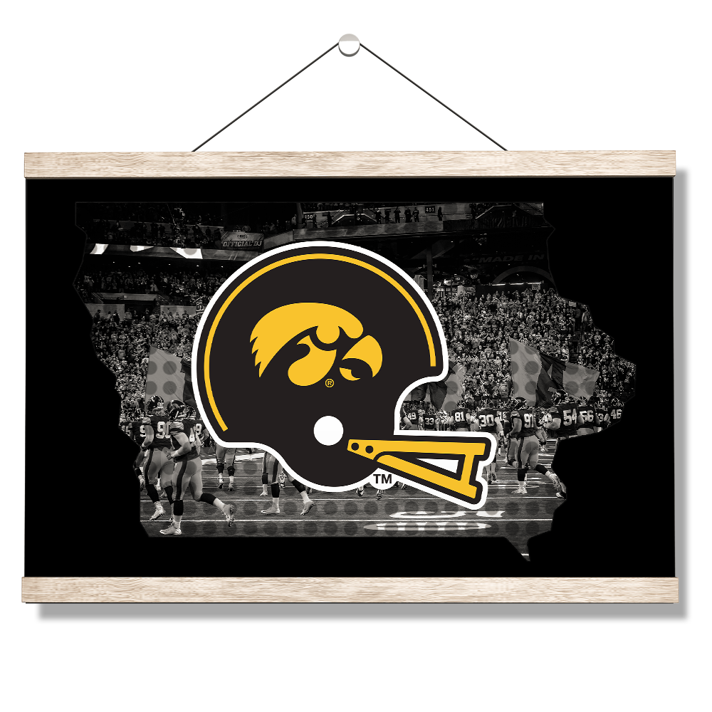 Iowa Hawkeyes - Iowa's Football State - College Wall Art #Canvas