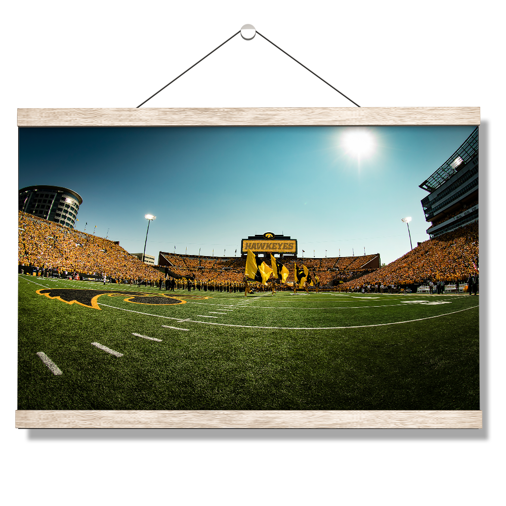 Iowa Hawkeyes - Hawkeyes Gold Game - College Wall Art #Canvas