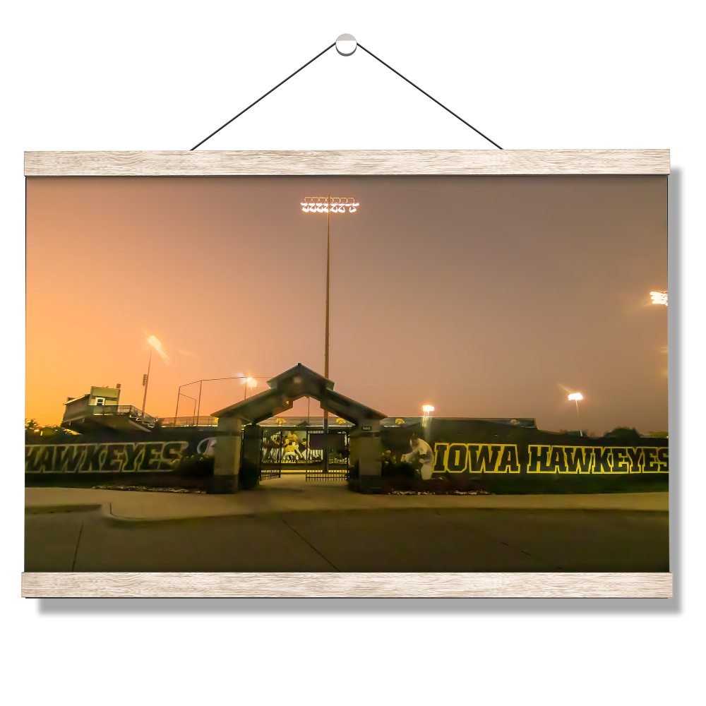 Iowa Hawkeyes - Duane Banks Field Sunset - College Wall Art #Canvas