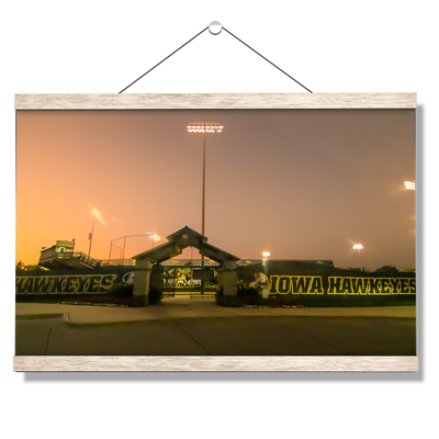 Iowa Hawkeyes - Duane Banks Field Sunset - College Wall Art #Hanging Canvas