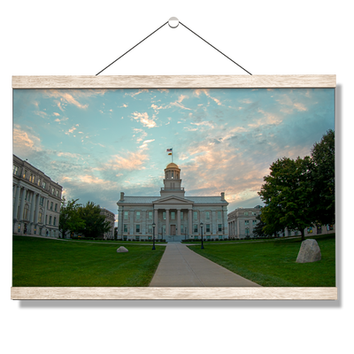 Iowa Hawkeyes - The Old Capitol - College Wall Art #Hanging Canvas