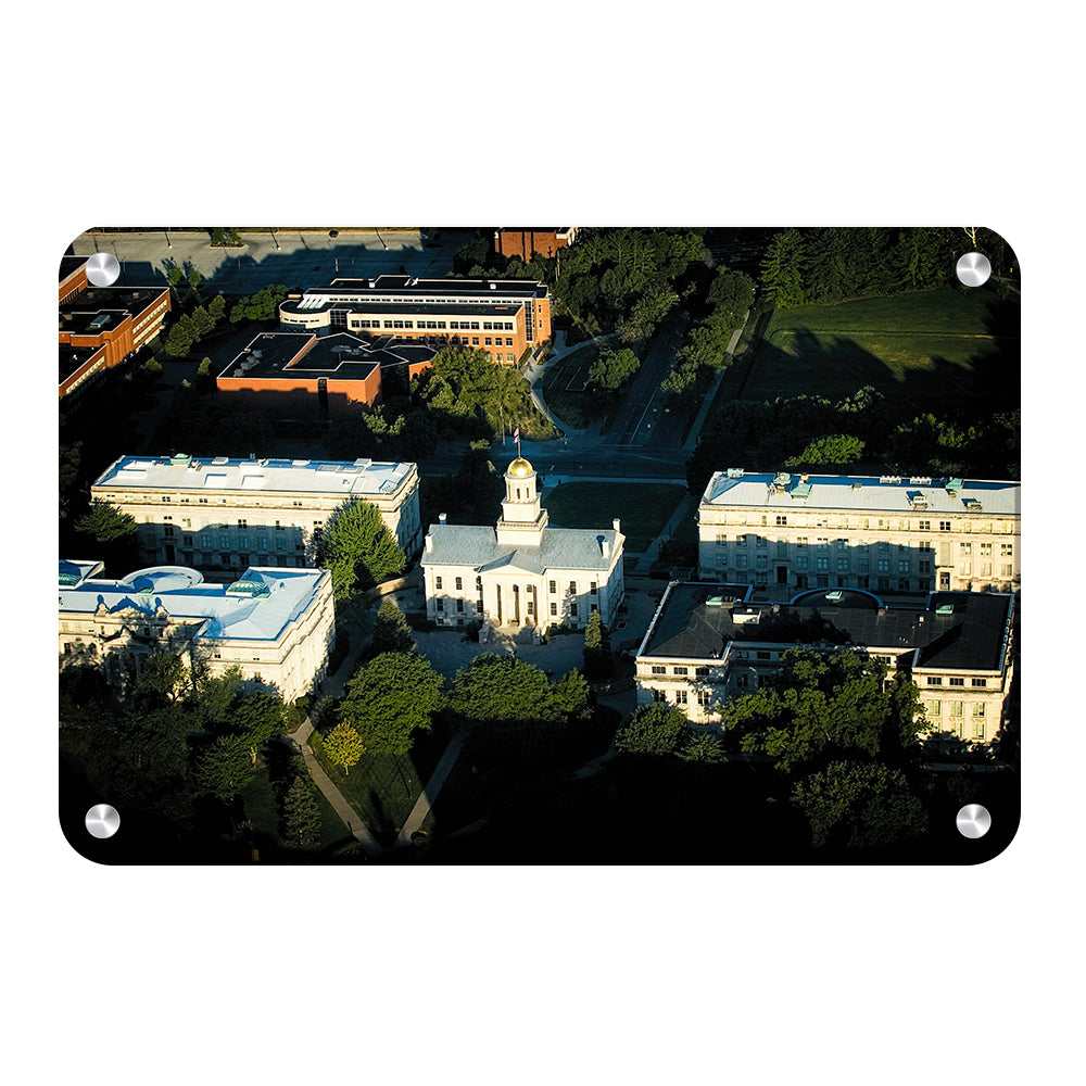 Iowa Hawkeyes - Aerial Pentacrest - College Wall Art #Canvas