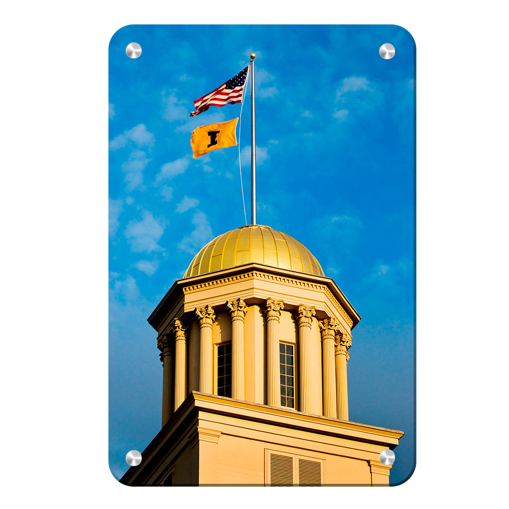 Iowa Hawkeyes - The Gold Dome - College Wall Art #Canvas