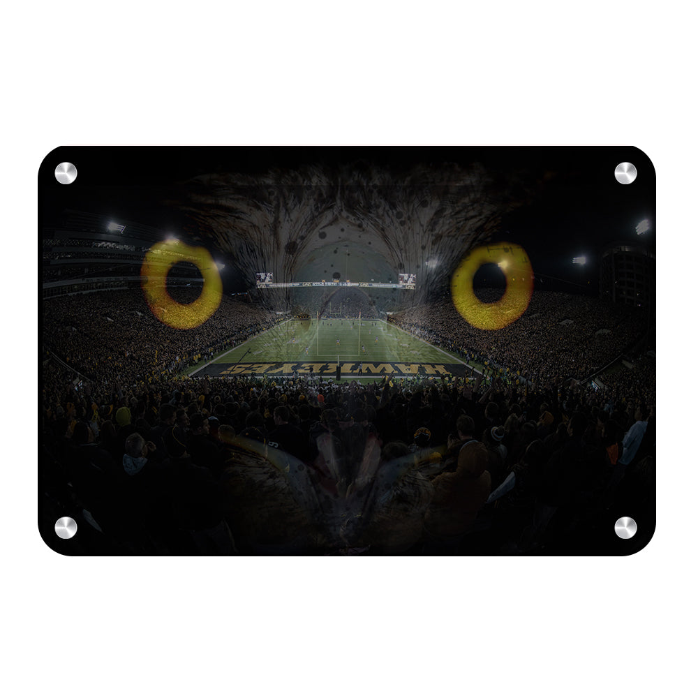 Iowa Hawkeyes - Gold Hawkeyes - College Wall Art #Canvas