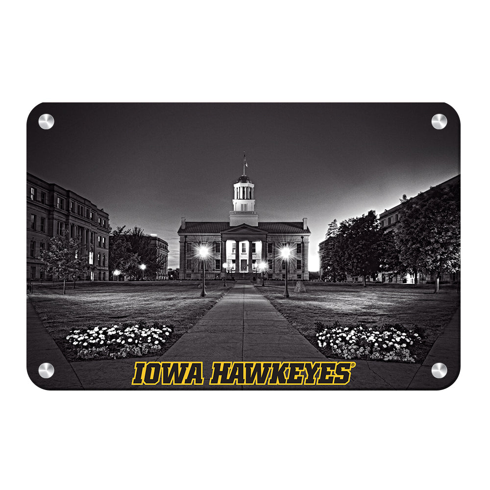 Iowa Hawkeyes - B&W Iowa Hawkeyes - College Wall Art #Canvas
