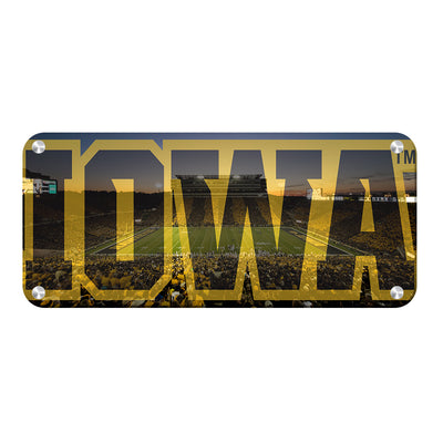 Iowa Hawkeyes - Iowa Pano - College Wall Art #Metal