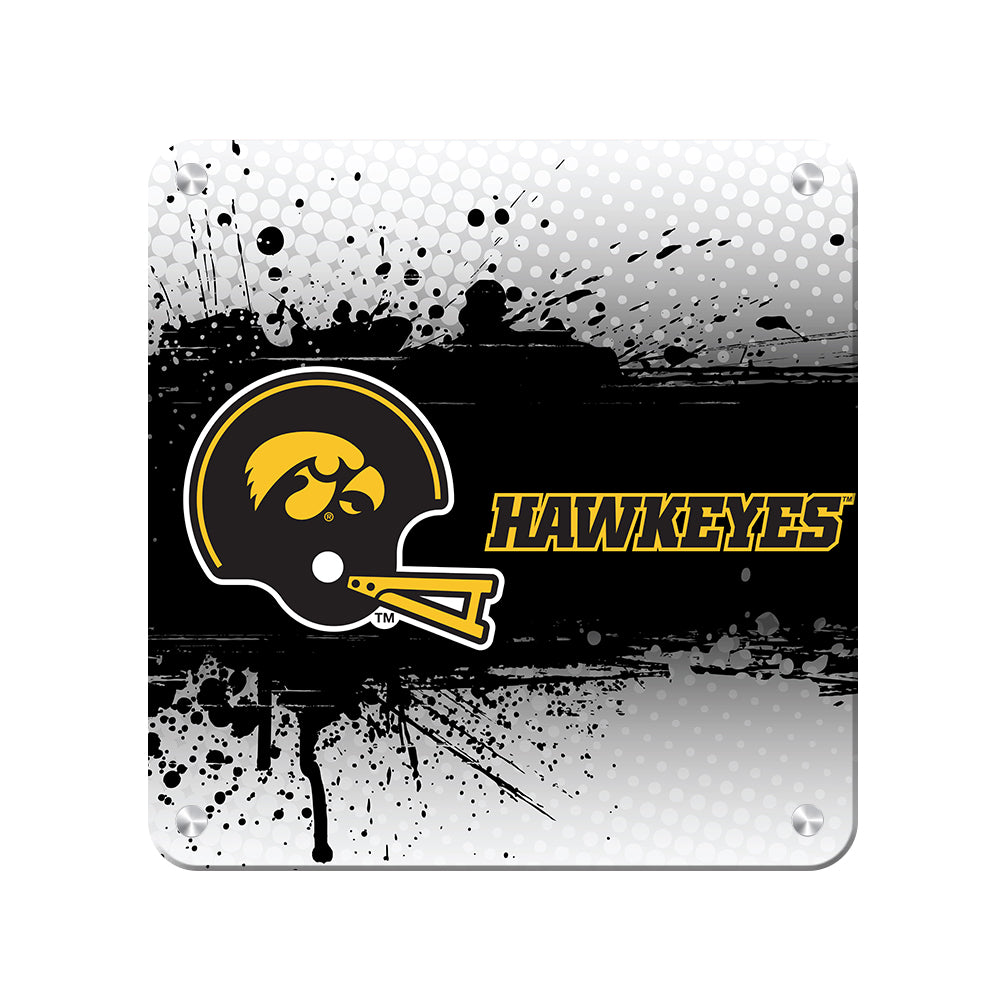 Iowa Hawkeyes - Iowa Black Helmet Hawkeyes - College Wall Art #Canvas