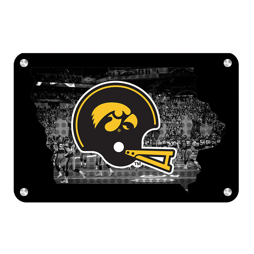 Iowa Hawkeyes - Iowa's Football State - College Wall Art #Canvas