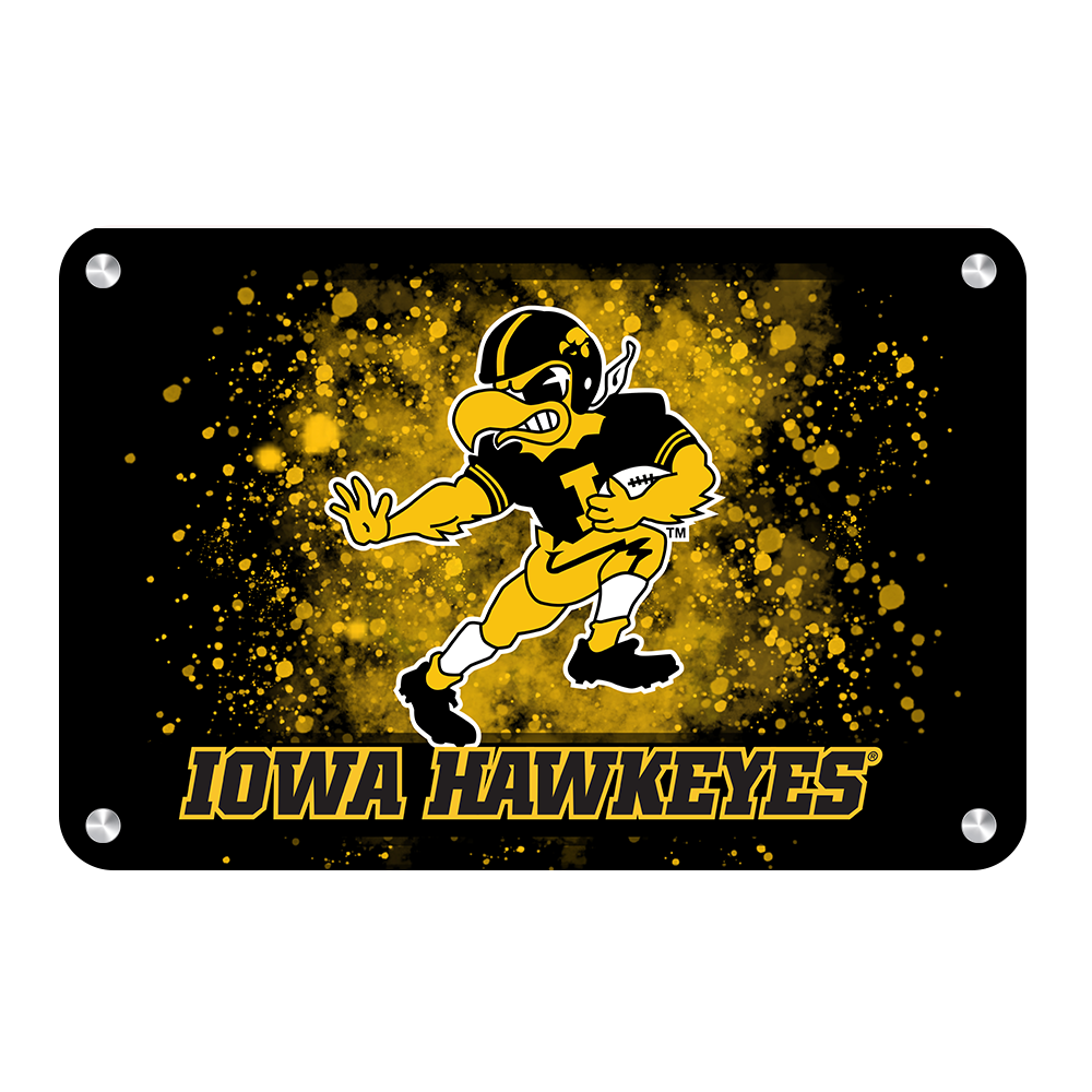 Iowa Hawkeyes - Old School Herkey's Iowa Hawkeyes - College Wall Art #Canvas