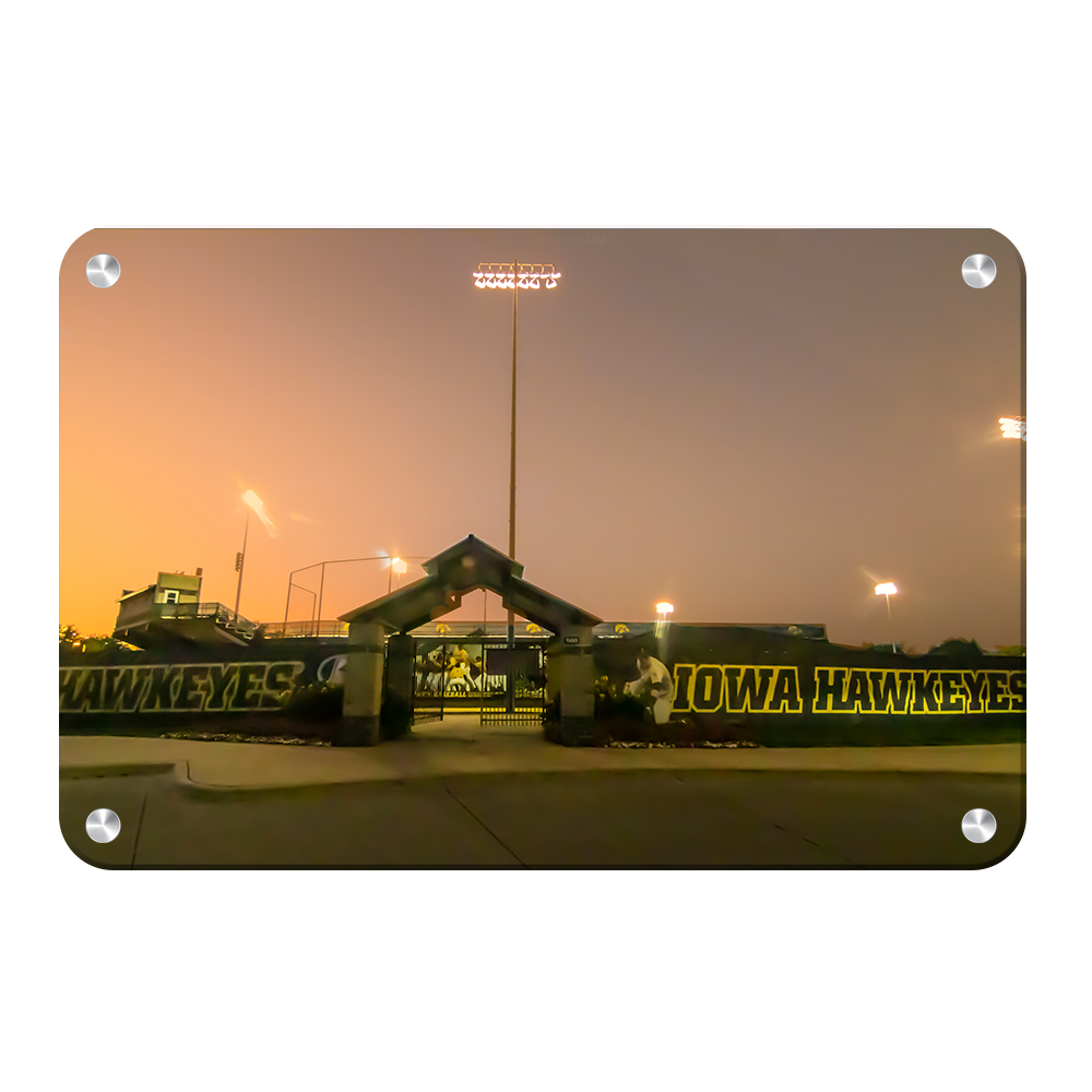 Iowa Hawkeyes - Duane Banks Field Sunset - College Wall Art #Canvas