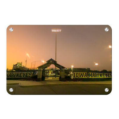 Iowa Hawkeyes - Duane Banks Field Sunset - College Wall Art #Metal