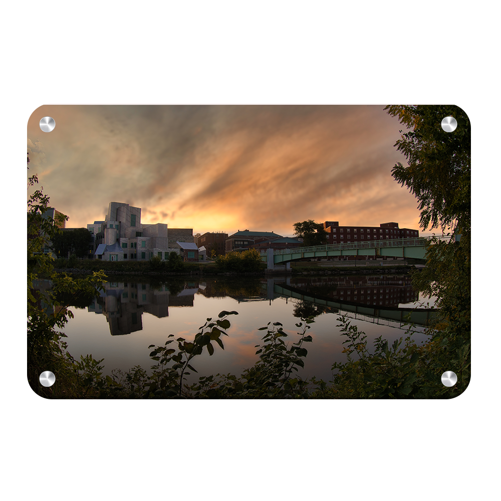 Iowa Hawkeyes - Sunrise on the Iowa River - College Wall Art #Canvas