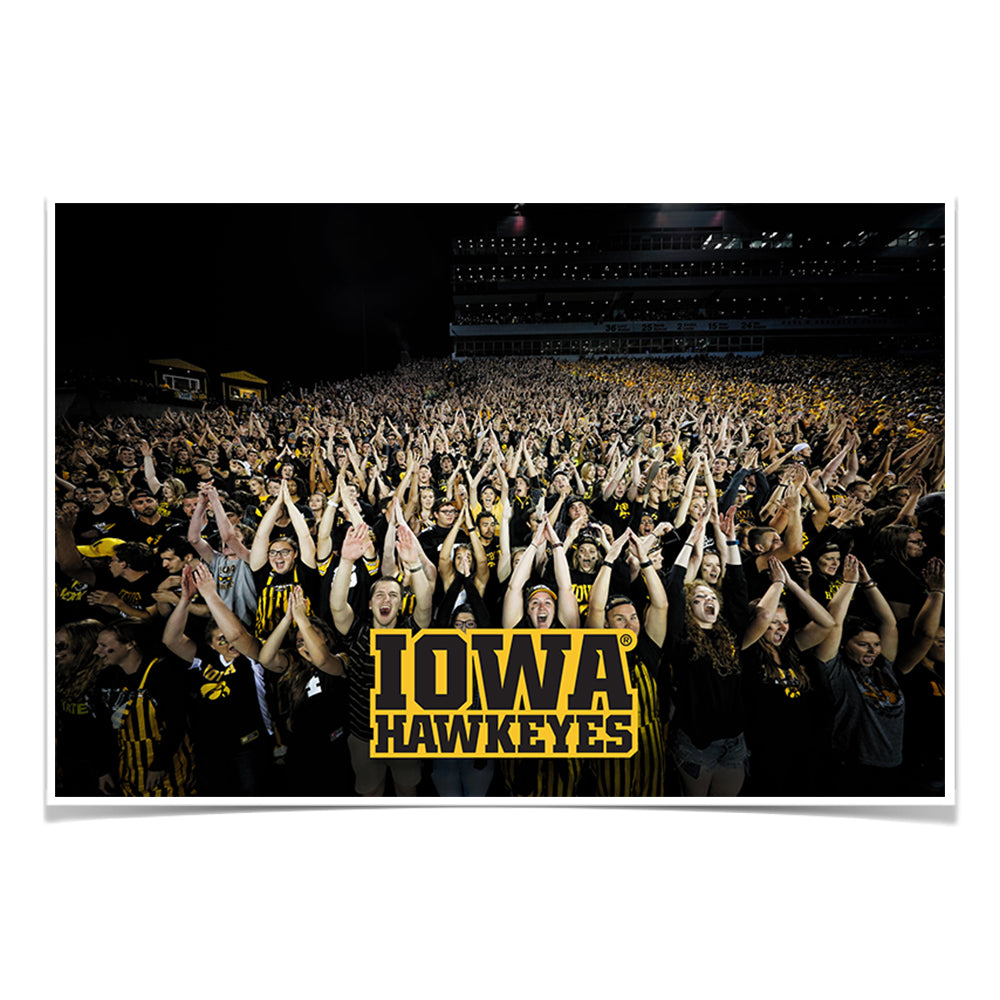 Iowa Hawkeyes- Iowa Cheer - College Wall Art #Canvas
