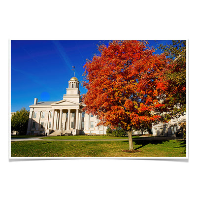 Iowa Hawkeyes- Autumn Old Capital - College Wall Art #Poster