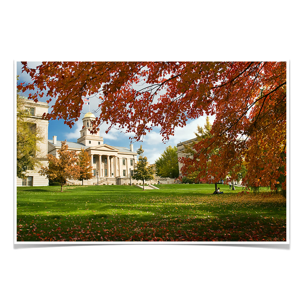Iowa Hawkeyes - Fall Campus - College Wall Art #Canvas