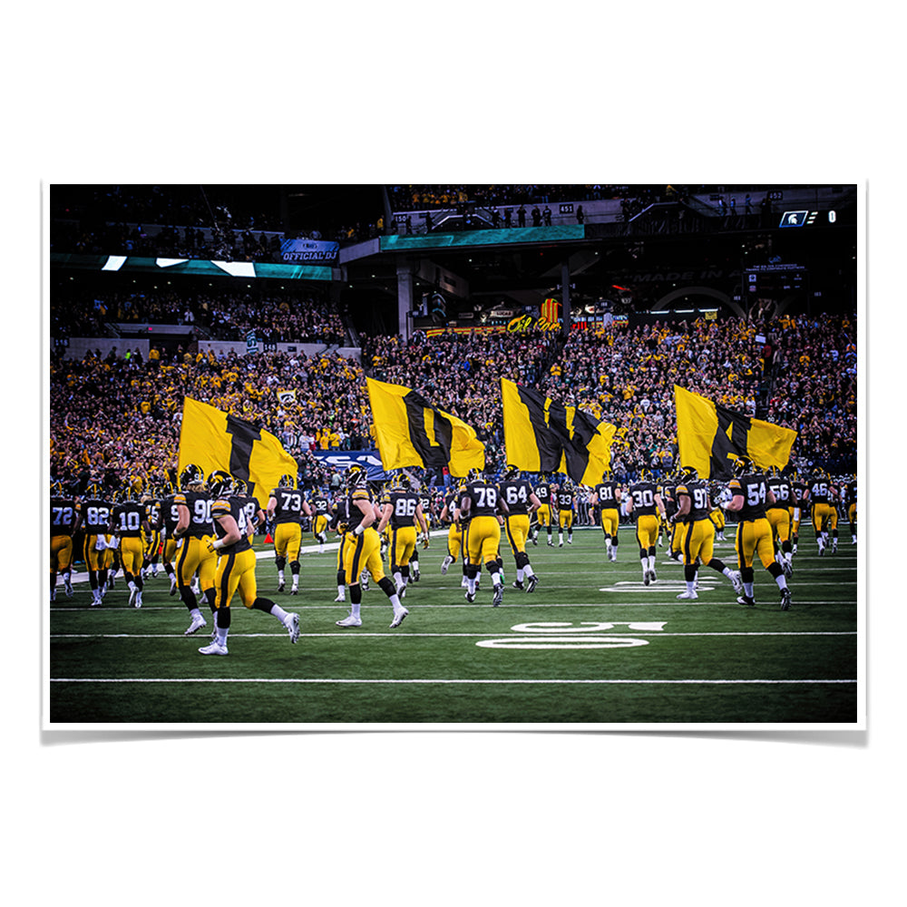 Iowa Hawkeyes - Iowa on the Field - College Wall Art #Canvas