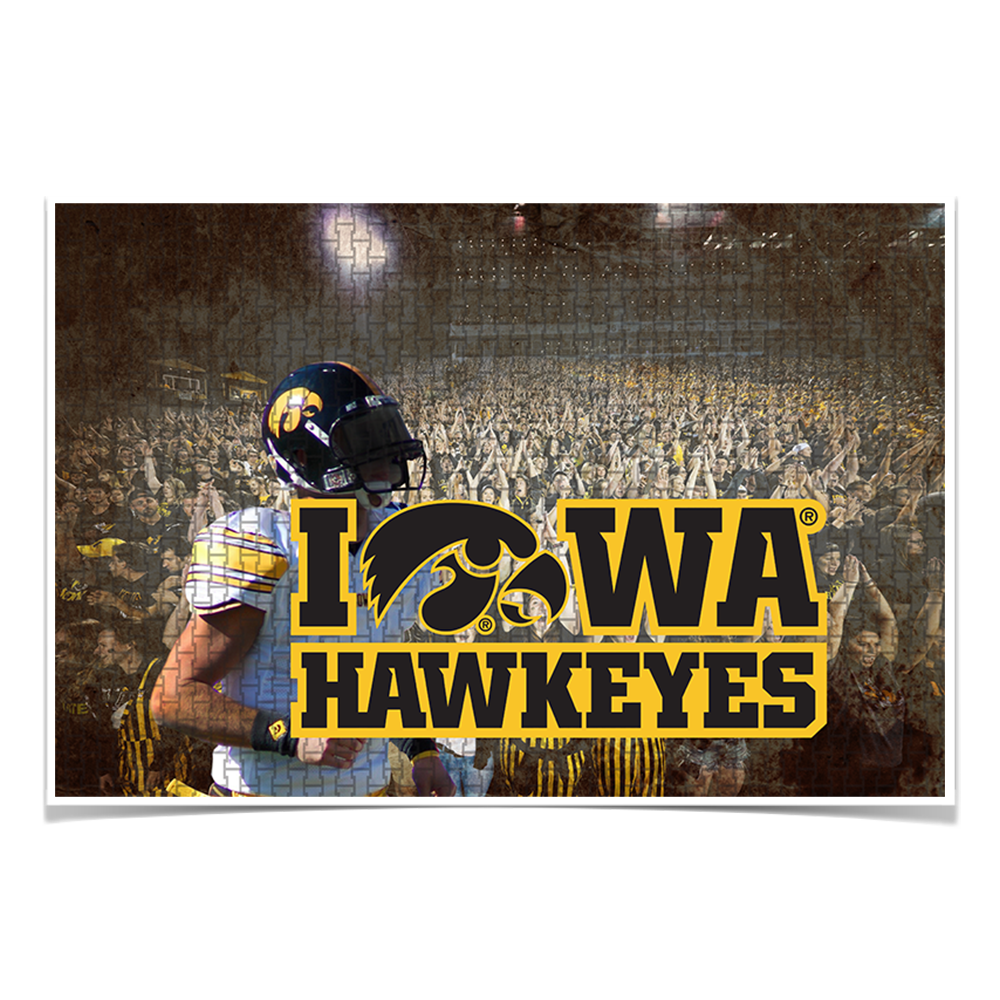 Iowa Hawkeyes - Iowa Hawkeyes football - College Wall Art #Canvas